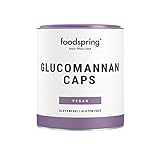 foodspring Glucomannan Kapseln, 120 Stück, Rein pflanzliche Nahrungsergänzung, die zum Gewichtsverlust beiträgt*, 100% vegan in Kapseln aus löslicher Faser