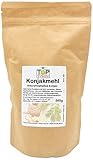 TOPFRUITS Konjakmehl 500g Glucomannan Pulver gemahlen - 36000 cps - Amorphophallus konjac, Teufelszunge