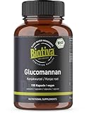 Glucomannan hochdosiert Bio 150 Kapseln - Konjak-Wurzel - Trägt im Rahmen einer kalorienarmen Ernährung zum Abnehmen bei - ohne Zusätze - 100% vegan - Biotiva