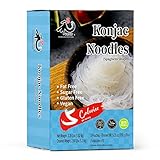 YUHO Shirataki Konjak Nudeln, Konjac Noodles, schmal (Spaghetti Art), 8 Stücke, vegan, kalorienarm, glutenfrei, fettfrei, ohne Kohlenhydrate, 1520g
