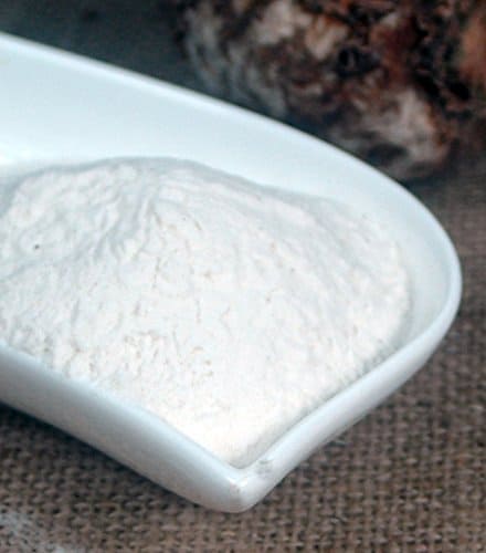 Löffel mit Konjakmehl, Konjak gemahlen 1kg Packung