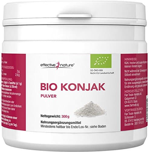 Dose Mit Konjak Wurzel Glucomannan Pulver Zum Abnehmen Konjakmehl Org